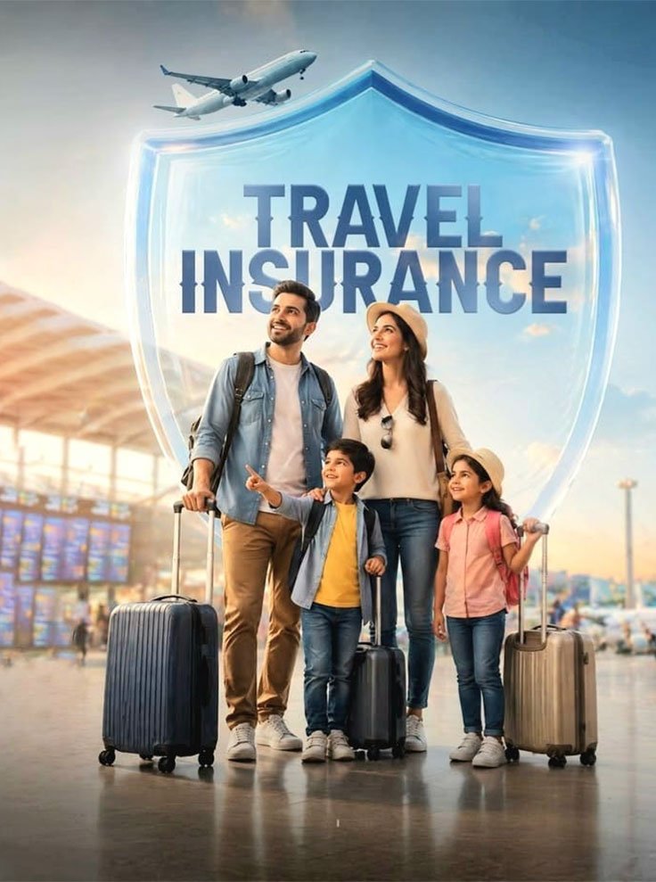 Familia protegida con seguro de viaje incluido