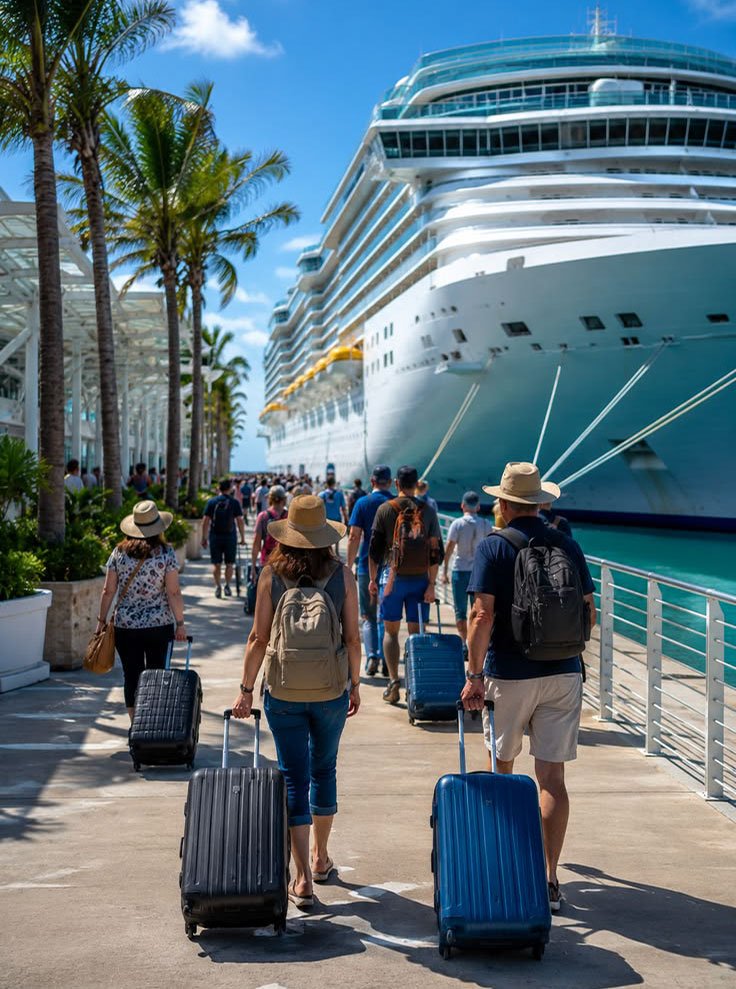 Traslado al puerto para el crucero por el Caribe